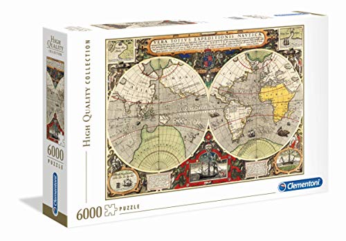 Clementoni 36526 High Quality Collection Puzzle Antique Nautical Map 6000 Pezzi Made In Italy Puzzle Adulto 0