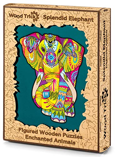 Wood Trick Splendido Elefante Puzzle Di Legno Tagliato Al Laser Set Di Costruzione Meccanica Rompicapo Per Bambini Ragazzi E Adulti Assemblaggio Senza Colla 0 3
